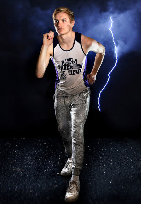 Illustration - 1st placeFort Recovery sprinter Robby LeFevre looks to continue Indians' state track success.(Daniel Melograna / The Daily Standard)